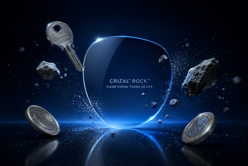 tròng kính essilor crizal rock